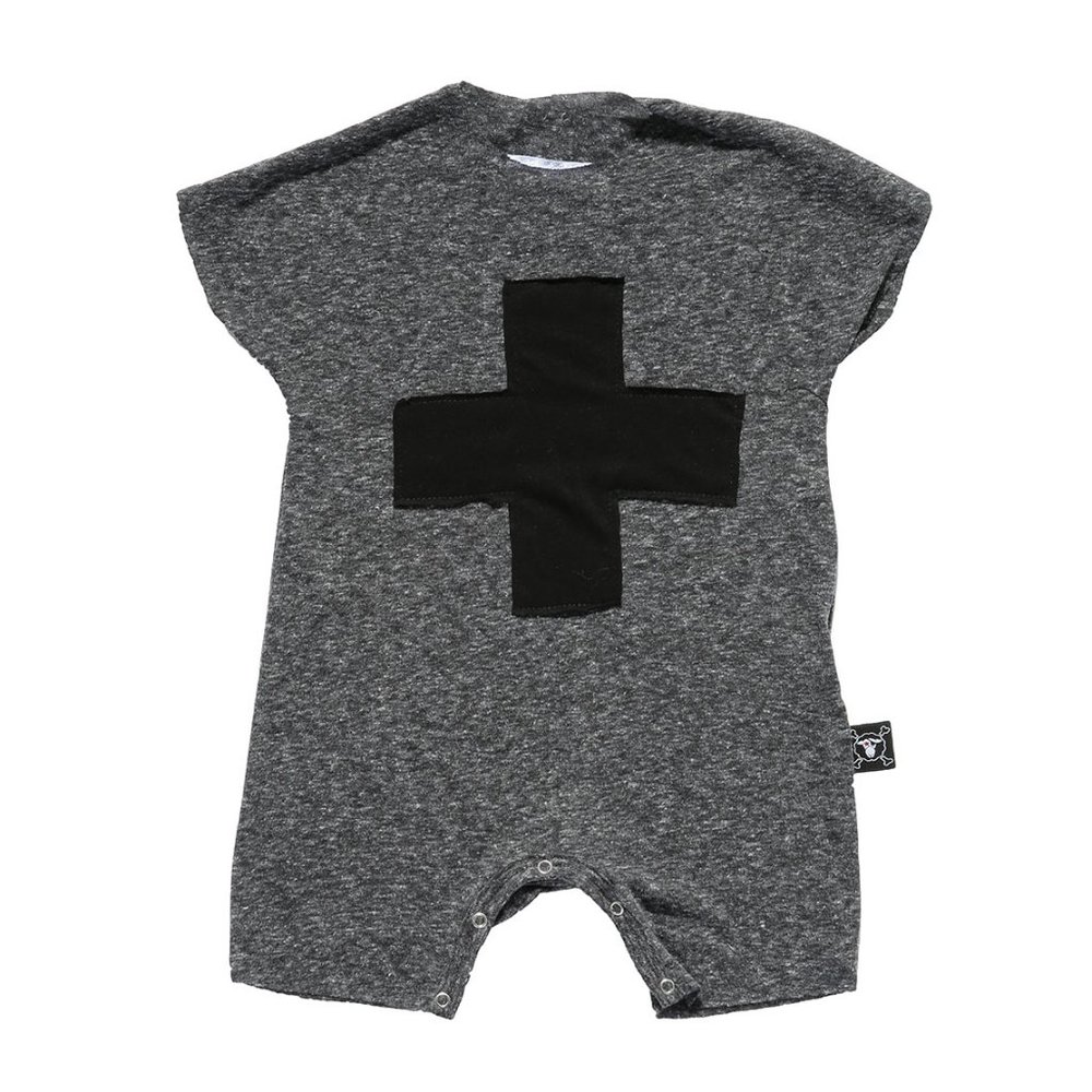 Nununu Kimono Playsuit Charcoal
